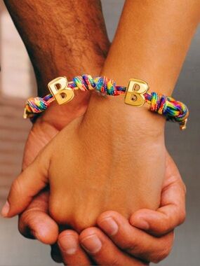 BAM Signature B Initial Bracelet Set | Color Matching Couples Paracord Bracelets